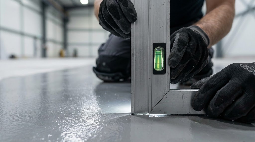 En la industria, un milímetro hace la diferencia.
Ese desnivel mínimo puede provocar fallas en maquinaria, riesgos de seguridad y costos ocultos.
✅ Por eso usamos autonivelantes epóxicos: precisión, durabilidad y seguridad en cada piso.